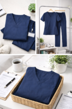 The Kaiture Classic Luxe Unisex Scrub Top - Image 4