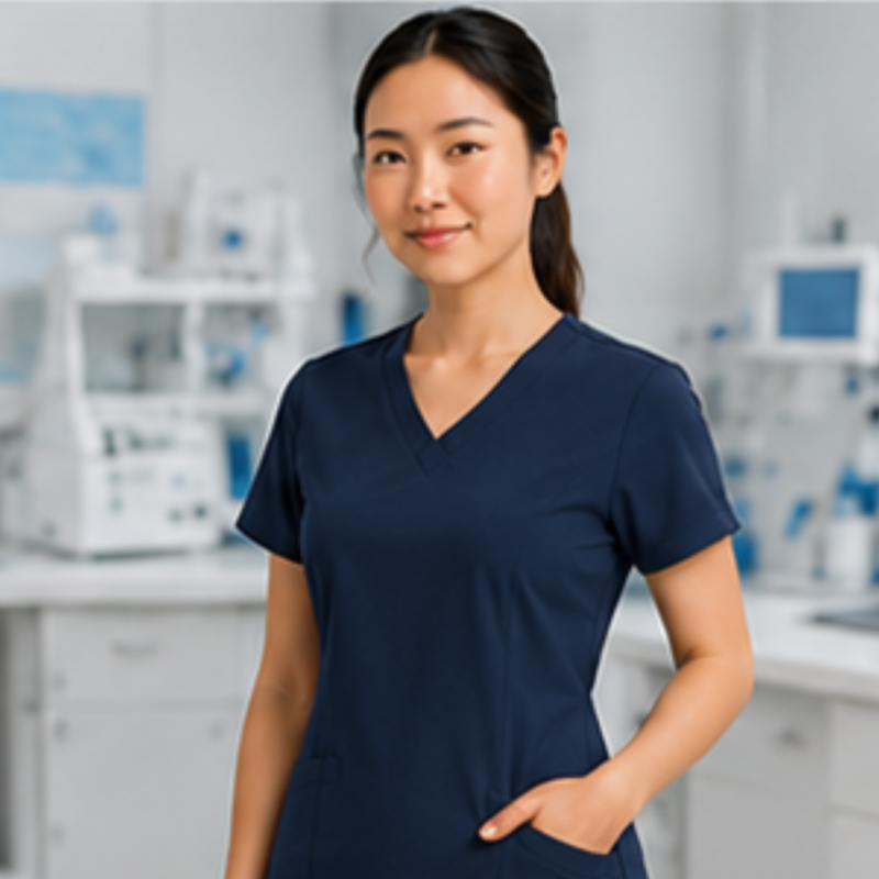 Female Luxe Scrub Top